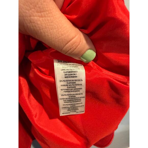 French Connection Classic Red Fit & Flare Dress – Size 8 - Picture 5 of 5